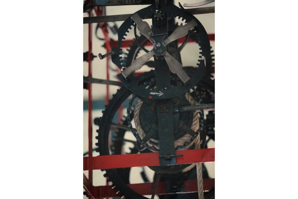 hodinovy mechanizmus mestskej veže v Trnave