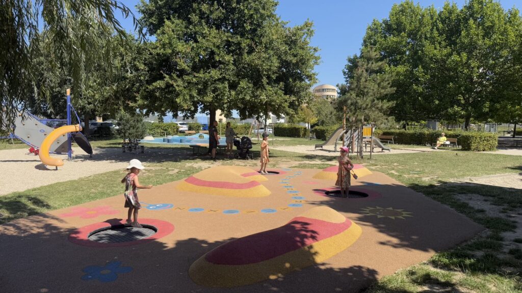 Children's playground at Agátka. PHOTO: Ivana Štigová Kučírková